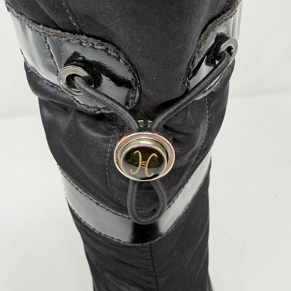 Cole Haan Single RIGHT Boot 8.0B Black Quilted Patent Snow Winter Replace D18525